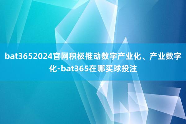 bat3652024官网积极推动数字产业化、产业数字化-bat365在哪买球投注